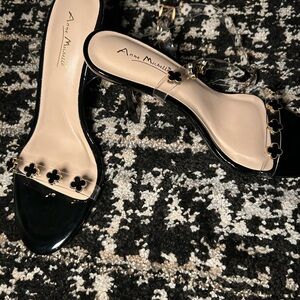 Anne Michelle Black and Cream Heels